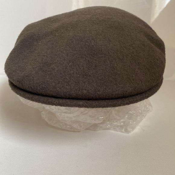 Kangol 504 brown wool driving flat cap Y2K Size XL - Picture 13 of 14